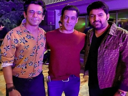 Bollywood 'dabangg' Salman Khan made friendship with two comedians; Photos hot! | बॉलिवूडचा ‘दबंग’ सलमान खानने करून दिले दोन विनोदवीरांचे ‘पॅचअप’; फोटो चर्चेत!