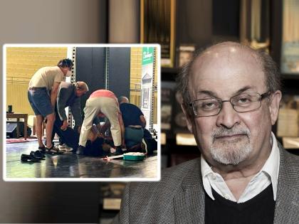 Well Known Author Salman Rushdie attacked stabbed while delivering speech in new York USA | Salman Rushdie attacked: लेखक सलमान रश्दी यांच्यावर प्राणघातक हल्ला; भर कार्यक्रमात स्टेज वर चढून चाकूने वार