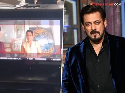 Video leaked from the sets of Salman Khan's movie 'Sikander', glimpse of Rashmika Mandana | सलमान खानचा सिनेमा 'सिकंदर'च्या सेटवरुन लीक झाला व्हिडीओ, रश्मिका मंदानाची दिसली झलक