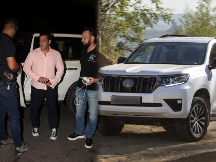 Salman khan spotted in bulletproof toyota land cruiser suv know price gun licence death threat | गँगस्टर कडून जीवे मारण्याच्या धमकीनंतर Salman Khan खरेदी केली बुलेटप्रूफ कार, जाणून घ्या किंमत!