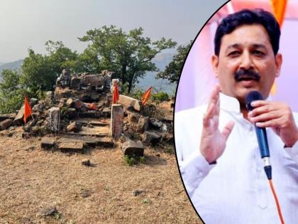 Sambhaji Raje thwarted the attempt to build a place of worship by spreading sheets on Raigad. | रायगडावर रंगरंगोटी करून चादर पसरून प्रार्थनास्थळ उभारण्याचा प्रयत्न संभाजीराजेंनी हाणून पाडला, तक्रारीनंतर पुरातत्व विभागाची कारवाई 