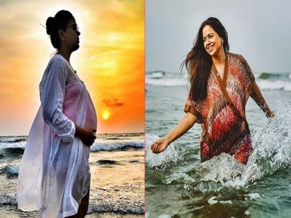 Sameera Reddy had done an underwater photoshoot when she was 9 months pregnant | ९ महिन्याची गरोदर असताना अभिनेत्रीने केले होते अंडरवॉटर फोटोशूट, पाहून भल्या भल्यांची बोलती झाली होती बंद