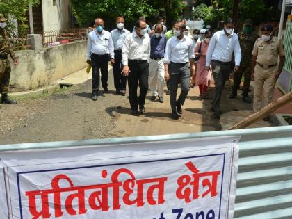 Central Committee conducts spot checks in Jalgaon city | केंद्रीय समितीकडून जळगाव शहरात ठिकठिकाणी पाहणी