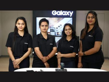 Samsung Opens Its First Store With Only Female Employees In Ahmedabad   | Samsung च्या 'या' स्‍टोरमध्ये फक्त महिला कमर्चारी विकणार मोबाईल, कंपनीनं सुरु केला नवीन ग्रुप