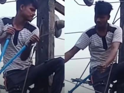 Viral Video: Girlfriend's phone was constantly busy, look what the angry boyfriend did! | Viral Video : गर्लफ्रेंडचा फोन सतत लागत होता व्यस्त, संतापलेल्या बॉयफ्रेंडनं काय केलं बघाच! Viral Video: Girlfriend's phone was constantly busy, look what the angry boyfriend did! | Viral Video : गर्लफ्रेंडचा फोन सतत लागत होता व्यस्त, संतापलेल्या बॉयफ्रेंडनं काय केलं बघाच!