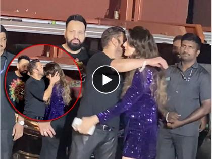salman-khan-kissed-ex-girlfriend-sangeeta-bijlani-after-birthday-party-video-went-viral | Salman Khan VIDEO: सलमानची पार्टी आणि चर्चा एक्स गर्लफ्रेंडची, 'मिठी अन् कपाळावर Kiss'; व्हिडिओ व्हायरल