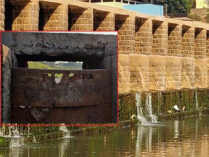 The gates of Kolhapuri dam are broken, how will Sangli store the water released from the corner? | कोल्हापुरी बंधाऱ्याचे दरवाजे तुटलेले, कोयनेतून सोडलेले पाणी सांगली साठविणार कशी?