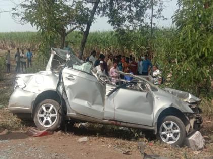 Terrible accident on Pune Bangalore highway, Five members of the same family were killed when a loaded car collided with a container | पुणे-बंगळूर महामार्गावर भीषण अपघात; भरधाव कार कंटेनरवर आदळल्याने जयसिंगपुरातील ५ जण ठार