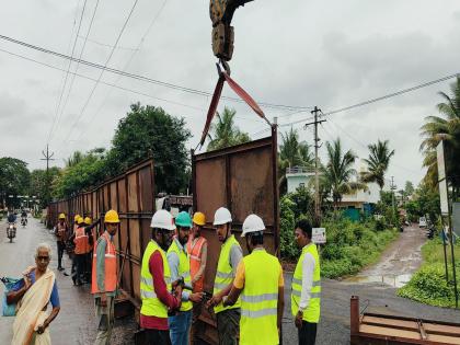 The traffic on Juna Budhgaon road was diverted due to protest, the risk of traffic jam increased | विरोध डावलून जुना बुधगाव रस्त्यावरील वाहतूक वळवली, वाहतूक कोंडीचा धोका वाढला