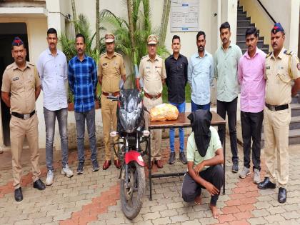 84000 ganja seized in Sangliwadi, youth suspected in Kothali arrested | सांगलीवाडीत ८४ हजाराचा गांजा जप्त, कोथळीतील संशयित तरूणास अटक