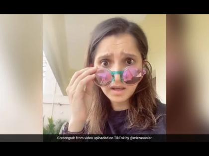 Sania Mirza's TikTok videos are going viral; Have you seen? svg | सानिया मिर्झाचे TikTok व्हिडीओ होत आहेत व्हायरल; तुम्ही पाहिलेत का?