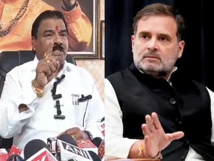 11 lakh reward for who will cutting off Rahul Gandhi's tongue; Controversial statement of Sanjay Gaikwad, Eknath Shinde Shivsena MLA | राहुल गांधींची जीभ कापून देणाऱ्यास 11 लाखांचे बक्षीस देणार; संजय गायकवाडांचे वादग्रस्त वक्तव्य