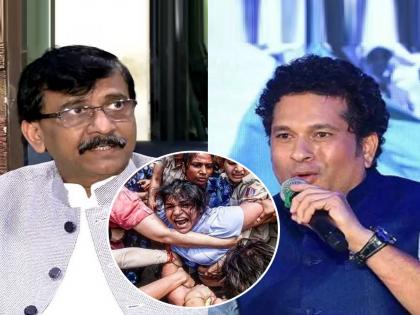 sanjay raut reaction over congress banner about sachin tendulkar on wrestlers agitation in delhi | “कुस्तीपटूंच्या आंदोलनाबाबत सचिन तेंडुलकर गप्प का?” काँग्रेसच्या बॅनरवर संजय राऊत म्हणाले...