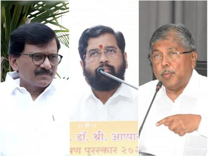 sanjay raut challenges cm eknath shinde over bjp chandrakant patil statement on babari row | Maharashtra Politics: “बाळासाहेबांच्या अपमानावर मुख्यमंत्री अन् ४० जणांची टोळी काही भूमिका घेणार आहे का?”: संजय राऊत