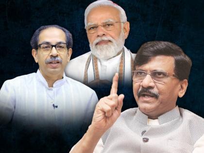 Sanjay Raut criticizes Narendra Modi for calling Uddhav Thackeray a fake child | भाजपने मोदींच्या बाजूला औरंगजेबाचा फोटो लावावा; 'त्या' विधानावरून संजय राऊत संतापले