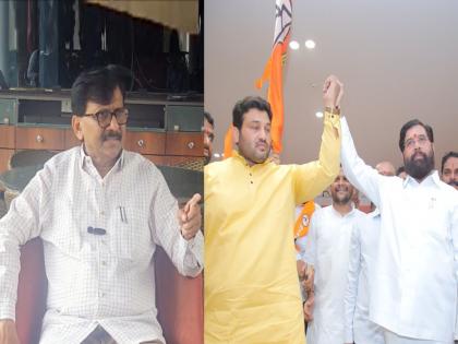 sanjay raut reaction over sangli chandrahar patil left thackeray group and join shiv sena shinde group | “चंद्रहार पाटीलसाठी प्रतिष्ठा पणाला लावली, पण बेईमानी केली”; संजय राऊतांनी बोलून दाखवली खंत sanjay raut reaction over sangli chandrahar patil left thackeray group and join shiv sena shinde group | “चंद्रहार पाटीलसाठी प्रतिष्ठा पणाला लावली, पण बेईमानी केली”; संजय राऊतांनी बोलून दाखवली खंत