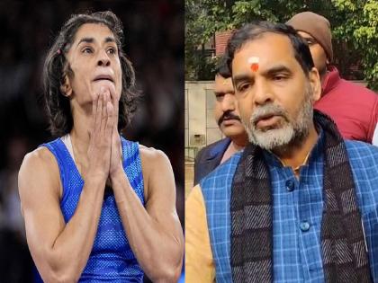 Vinesh Phogat: Did Vinesh gain weight due to coaches and support staff? WFI president demands action | कोच आणि सपोर्ट स्टाफमुळे विनेशचे वजन वाढले? WFI अध्यक्षांनी केली कारवाईची मागणी...