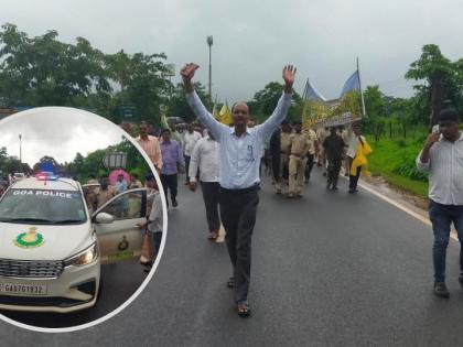 farmers block national highway protesters arrested | शेतकऱ्यांनी रोखला राष्ट्रीय महामार्ग; आंदोलनकर्त्यांना अटक 