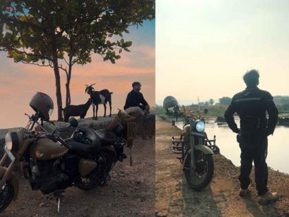 marathi actor Sanket Korlekar solo bike ride mumbai to karnataka 2150 km shares his experience | मराठी अभिनेत्याची २००० किमी सोलो बाईक राईड; बरेच जण म्हणाले, 'कलाकार आहेस जीवाला जप..."