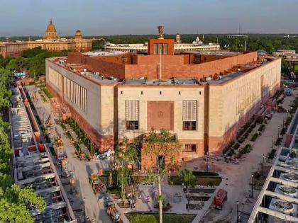 New Parliament Building Inauguration: पंतप्रधान नरेंद्र मोदी नवीन संसदेत  पोहोचले, काही वेळातच भव्य उद्घाटनाचा कार्यक्रम होणार - Marathi News | new  parliament building ...