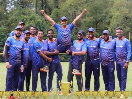 Sangli captain Ankur Mali's Sharks team won the prestigious Cricket League tournament in Atlanta USA | सांगलीच्या सुपुत्राने जिंकली अमेरीकेच्या ॲटलांटामधील क्रिकेट लिग, देशभरात प्रसिद्ध आहे लीग