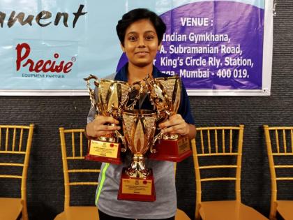 Rising Table Tennis Player Sara Jamsutkar Dominates 3 Age Categories in 3 Star Table Tennis Tournament | 3 Star Table Tennis Tournament : साराची विजेतेपदांची हॅटट्रिक! Rising Table Tennis Player Sara Jamsutkar Dominates 3 Age Categories in 3 Star Table Tennis Tournament | 3 Star Table Tennis Tournament : साराची विजेतेपदांची हॅटट्रिक!