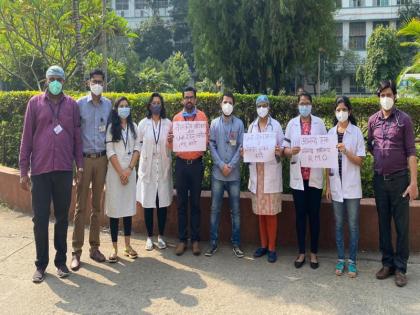 The resident medical officers of Sassoon Hospital also sanctified the agitation | ससून रुग्णालयातील निवासी वैद्यकीय अधिकाऱ्यांचाही आंदोलनाचा पवित्रा