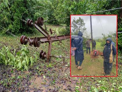 The employees of Mahavitran faced the rain and cold and provided electricity in the mountains smoothly | पाऊस अन् थंडीचा सामना करत डोंगरातील वीजपुरवठा केला सुरळीत, महावितरणच्या कर्मचाऱ्यांचे यश