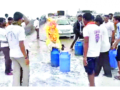 White white on the road of milk! Percentage percentage collection in district of Satara district | पांढऱ्या शुभ्र दुधाचा रस्त्यावर सडा ! सातारा जिल्ह्यात जिल्ह्यात पावणेबारा टक्के संकलन