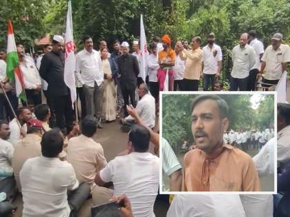 A youth from Rajale attempted self-immolation after hoisting the flag in Phaltan. | फलटण येथे ध्वजारोहणानंतर राजाळे येथील युवकाचा आत्मदहनाचा प्रयत्न
