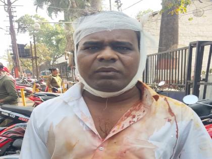 A shovel in the head of a lawsuit in Satara municipality, Beating by the cleaning staff due to financial reasons | सातारा पालिकेतील मुकादमाच्या डोक्यात घातले फावडे, आर्थिक कारणावरून सफाई कर्मचाऱ्याकडूनच मारहाण 