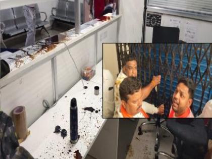 Finance company office vandalized in Satara; Crime against ten persons | साताऱ्यात फायनान्स कंपनीच्या कार्यालयाची तोडफोड; दहा जणांवर गुन्हा