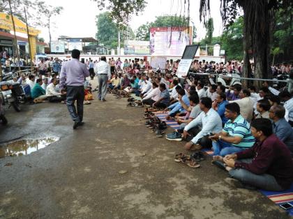 Protests in front of major colleges in Satara city | सातारा शहरातील प्रमुख महाविद्यालयासमोर निदर्शने