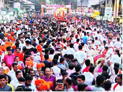 Shiva Satara! The royal procession: The alarm of 'Jai Bhavani, Jay Shivaji' in Shayangarh | शिव सातारा ! शाही मिरवणूक : शाहूनगरीत ‘जय भवानी, जय शिवाजी’चा गजर