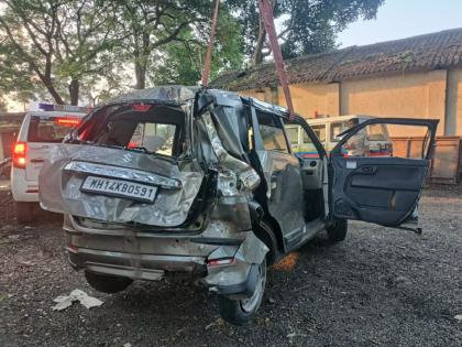 devotees returning after darshan of the goddess, one person was killed and two others were slightly injured | देवीचे दर्शन घेऊन परतणाऱ्या भाविकांवर काळाचा घाला, एक जण ठार तर दोन जण किरकोळ जखमी