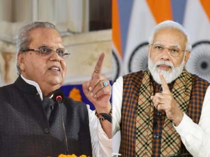 satya pal malik taunt narendra modi for spoke only 36 seconds on burning manipur | तासनतास 'मन की बात' करणारे पंतप्रधान मणिपूरवर फक्त ३६ सेकंद बोलले, सत्यपाल मलिकांचा मोदींवर निशाणा