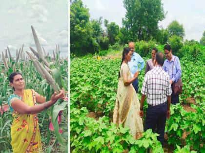 'Women in Agriculture'; Savita Dakale unknown for agriculture before marriage, today millions of followers of their sustainable agriculture | ‘वूमन इन ॲग्रीकल्चर’; लग्नाआधी माहिती नव्हती शेती,आज त्यांच्या शाश्वत शेतीचे लाखो फॉलोअर्स