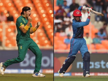 ICC ODI World Cup  AFG vs SA Live  : AZMATULLAH OMARZAI  97 (107) with 7 fours and 3 sixes, AFG all out 244. Quinton de Kock becomes only the third WK to take 6+ catches in a single World Cup game! | अझमतुल्लाह ओमारझाई नाबाद ९७, अफगाणिस्ताची फाईट; क्विंटन डी कॉकचा रेकॉर्ड