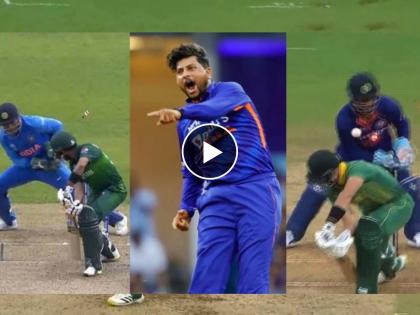 IND vs SA 1st ODI Live Updates : Kuldeep Yadav recreates famous Babar Azam dismissal, gets Aiden Markram out with a ripper, Shardul Thakur take 2 imp wickets, Video  | IND vs SA 1st ODI Live Updates : शार्दूल ठाकूर धावून आला; Kuldeep Yadav ने घेतलेली विकेट पासून बाबर आजम आठवला, Video  