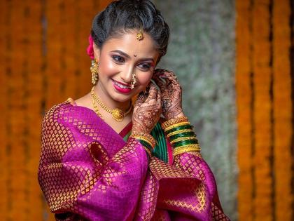 या मराठी अभिनेत्रीचा वेडिंग अल्बम आला समोर, पाहा तिच्या लग्नातील सुंदर फोटो!