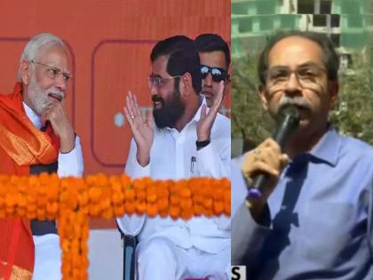 Uddhav Thackeray Open Jeep Speech: Time to bite, surrounded by Shiv Sainiks; allegation on Pm Modi, Eknath Shinde And Election commisioner | Uddhav Thackeray Open Jeep Speech: डंख मारायची वेळ आलीय; उद्धव ठाकरे ओपन जीपवर, शिवसैनिकांच्या गराड्यात