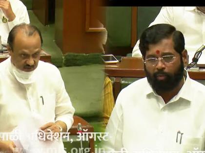 CM Eknath Shinde's attack on the opposition in the Legislative Assembly; Ajit Pawar reply to CM | विधानसभेत मुख्यमंत्री एकनाथ शिंदेंची विरोधकांना तंबी; अजित पवारांनी घेतली फिरकी