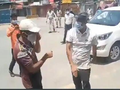 Collector slaps young man for ignoring the Corona rules apologized after video viral in Chhattisgarh  | CoronaVirus: जिल्हाधिकाऱ्यांची अरेरावी; तरुणाचा मोबाईल फोडला, कानशिलातही लगावली; ...अन् मग मागितली माफी