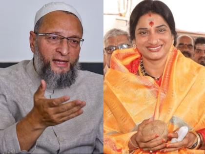 Hyderabad Lok Sabha Result 2024 Asaduddin owaisi VS Madhavi Latha Hyderabad live result | Hyderabad Lok Sabha Result 2024: सुरुवातीच्या निकालात ओवेसी आघाडीवर, माधवी लता करणारका 'कमबॅक'?