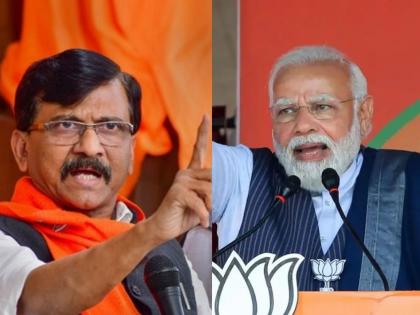 If take 10 meetings or 50 meetings Sanjay Raut's serious allegations against Narendra Modi over Mumbai Dharavi | "10 सभा घ्या नाही तर 50 सभा घ्या, पण..."; संजय राऊतांचे पंतप्रधान मोदींवर गंभीर आरोप