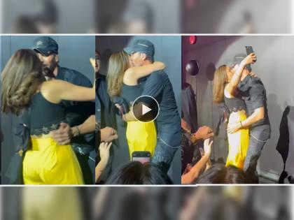 viral kissing video of crazy girl passionately French kiss lip lock star singer Enrique Iglesias while taking selfie | Enrique Iglesias Kissing Video: कोई तो रोको... ती स्टेजवर आली अन् सेल्फी काढता-काढता सुरू केलं Lip Kiss