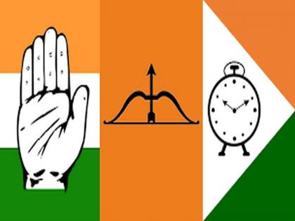 Congress angry over Shiv Sena-NCP poster | शिवसेना-राष्ट्रवादीच्या पोस्टरवर काँग्रेसचा संताप