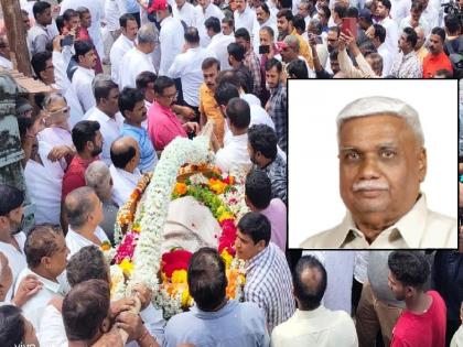 The twelfth descendant of the royal family Shivajiraje Bhosale was cremated at Sangam Mahuli | शिवाजीराजे भोसलेंवर संगम माहुलीत अंत्यसंस्कार, सातारकरांनी व्यवहार बंद ठेवून वाहिली श्रद्धांजली