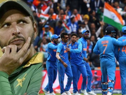 India vs Pakistan, ICC World Cup 2019 : Shahid Afridi Congratulates India, Even Before the Match Finishes | India vs Pakistan : पाकिस्तानचा पराभव होण्यापूर्वीच शाहिद आफ्रिदीकडून टीम इंडियाचं अभिनंदन!