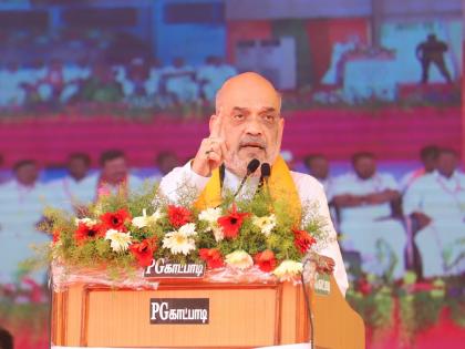 Amit Shah in Tamil Nadu: 'We have zero corruption in 9 years, DMK-Congress looted 12 thousand crores', Amit Shah criticizes | '9 वर्षात आमचा झिरो भ्रष्टाचार, द्रमुक-काँग्रेसने 12 हजार कोटी लुटले', अमित शहांचा घणाघात